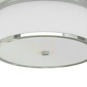 Plafond Famburo Open Design Highlights vit krom 3 ljuspunkter E14 390 mm small 2