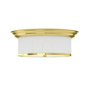 Plafond Famburo Open Design Highlights vit guld 3-ljus metall glas tyg E14 39 cm small 5
