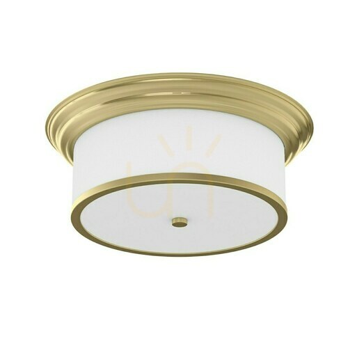 Kontrollera Plafond Famburo Open Design Highlights 3-ljus vit matt Satin Gold 39 cm