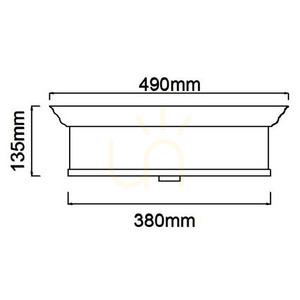 Plafond Famburo Open Design Highlights vit guld 4-armad E14 49 cm small 5