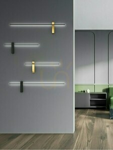 Vägglampa Open Design Highlights Bene svart/guld 62 cm LED 3000K small 1