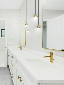 Pendant Light Open Design Highlights Bolicina Transparent Gold LED 3000K Glass Metal small 1