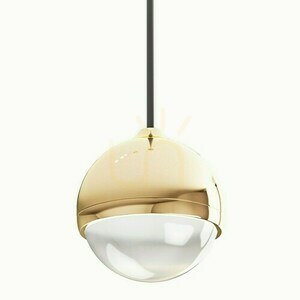 Pendant Light Open Design Highlights Bolicina Transparent Gold LED 3000K Glass Metal small 2