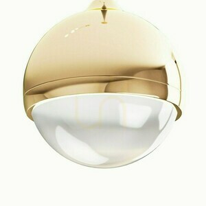 Pendant Light Open Design Highlights Bolicina Transparent Gold LED 3000K Glass Metal small 4