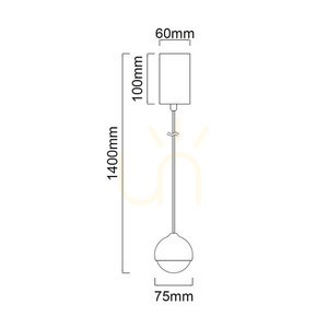 Pendant Light Open Design Highlights Bolicina Transparent Gold LED 3000K Glass Metal small 5