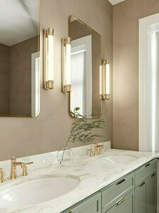 Vägglampa Omi Open Design Highlights matt svart IP44 58,4 cm LED 3000K small 1