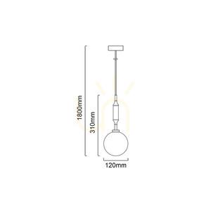 Pendellampa Open Design Highlights Ero I Gold A Vit Opal G9 Metall Glas small 4
