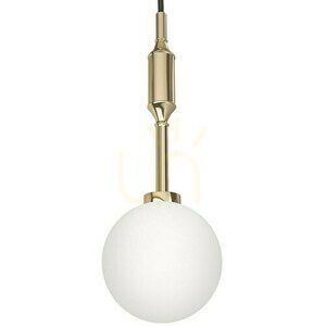 Pendellampa Ero I Gold B Open Design Highlights vit opal och guld G9 120 mm small 3