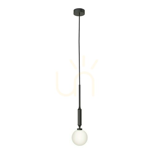 Kontrollera Pendellampa Ero Open Design Highlights opalvit matt svart glas metall G9 1-ljus