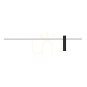 Vägglampa Bene Black 100 cm LED 3000K Open Design Highlights small 4