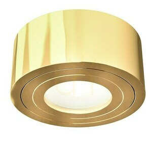 Taklampa Rullo Gold Mini IP44 Open Design Highlights LED 3000K guld 6W small 1