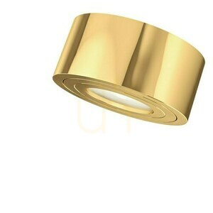 Taklampa Rullo Gold Mini IP44 Open Design Highlights LED 3000K guld 6W small 2