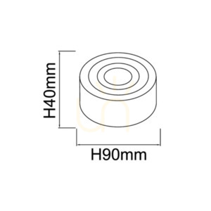 Taklampa Rullo Gold Mini IP44 Open Design Highlights LED 3000K guld 6W small 4