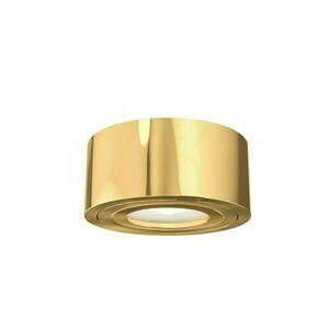 Taklampa Rullo Gold Mini IP44 Open Design Highlights LED 3000K guld 6W small 0