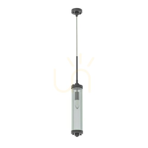 Kontrollera Pendellampa Fiatto Open Design Highlights svart glas metall E14 85 mm