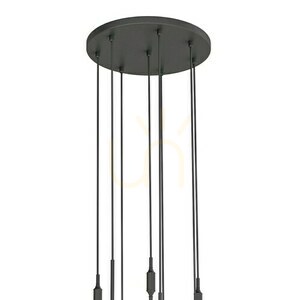 Pendellampa Ero VIII Vit Opal Svart 8 ljus Open Design Highlights small 2