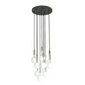Pendellampa Ero Open Design Highlights opalvit krom svart 10 ljuskällor G9 1800 mm small 2