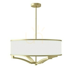 Pendant Light Gerdo Open Design Highlights Vit Satin Gold 4xE27 600 mm small 0