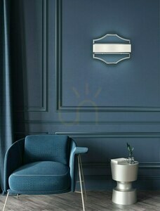 Vägglampa Gerdo Open Design Highlights vit guld 2 ljuspunkter E14 400 mm small 1