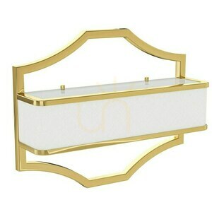 Vägglampa Gerdo Open Design Highlights vit guld 2 ljuspunkter E14 400 mm small 2