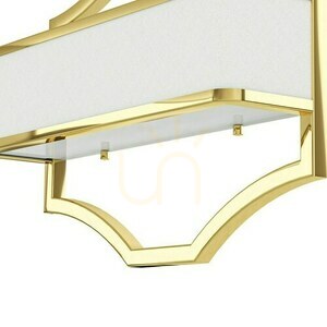 Vägglampa Gerdo Open Design Highlights vit guld 2 ljuspunkter E14 400 mm small 3