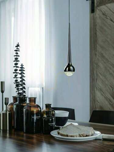 Kontrollera Pendellampa Cappi Cromo krom glas metall LED 3000K 5W Open Design Highlights