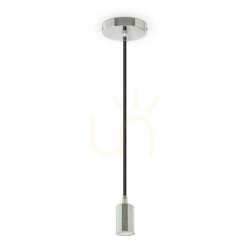 Kontrollera V-TAC Pendelarmatur Krom Metall Lila Tråd VT-7338-PE 5 års garanti