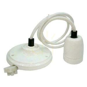 Pendelarmatur i porslin med wire Vit V-TAC VT-7998-W 5 års garanti small 1