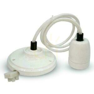 Pendelarmatur i porslin med wire Vit V-TAC VT-7998-W 5 års garanti small 0