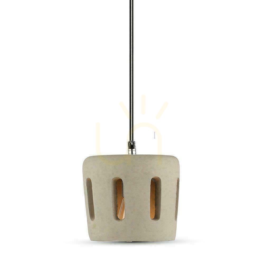 Kontrollera V-TAC Concrete 200/200mm VT-7202 Pendelarmatur 5 års garanti V-TAC Concrete 200/200mm VT-7202 Pendelarmatur 5 års garanti