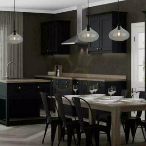 V-TAC Modern pendelarmatur Svart glas fi280mm VT-7281-BG 5 års garanti 2 V-TAC Modern pendelarmatur Svart glas fi280mm VT-7281-BG 5 års garanti small 2