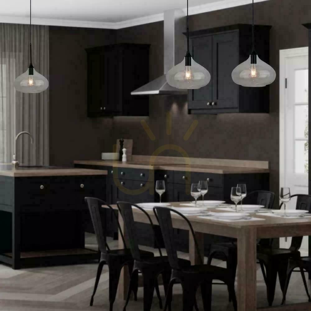 Förhandsvisning V-TAC Modern pendelarmatur Svart glas fi280mm VT-7281-BG 5 års garanti V-TAC Modern pendelarmatur Svart glas fi280mm VT-7281-BG 5 års garanti