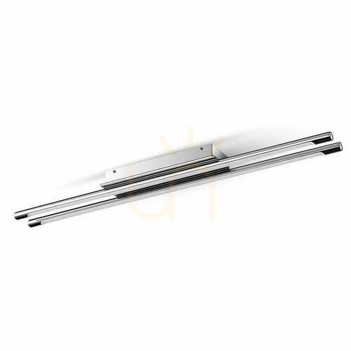 Kontrollera V-TAC 36W Sleek Double Ceiling Surface Mounted Chrome VT-7037 4000K 2700lm 3 års garanti