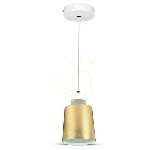 Kontrollera LED-pendelarmatur V-TAC 7W (akryl) Guld 120x190mm VT-7333-G 4000K 400lm 3 års garanti