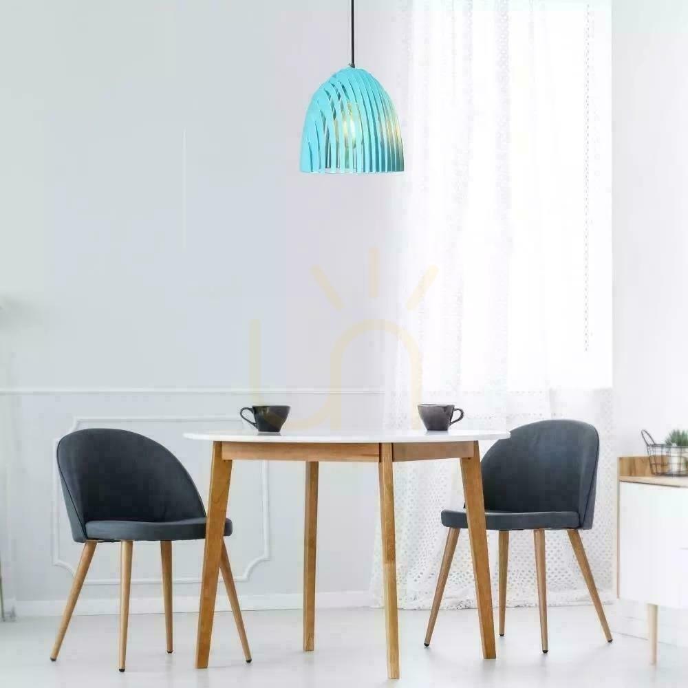 Förhandsvisning V-TAC Cone Series pendelarmatur Prism Blue E27 D250x270mm VT-7255-B 5 års garanti V-TAC Cone Series pendelarmatur Prism Blue E27 D250x270mm VT-7255-B 5 års garanti