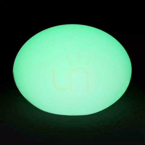 Kontrollera V-TAC LED-trädgårdsarmatur Oval sten 20cm Laddning Pilot IP67 VT-7801 RGBW 18lm