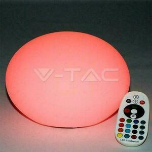 V-TAC LED-trädgårdsarmatur Oval sten 20cm Laddning Pilot IP67 VT-7801 RGBW 18lm small 2