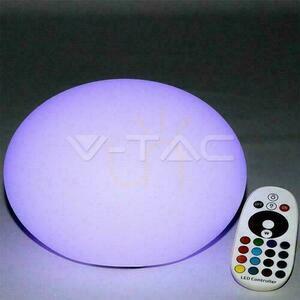 V-TAC LED-trädgårdsarmatur Oval sten 20cm Laddning Pilot IP67 VT-7801 RGBW 18lm small 3