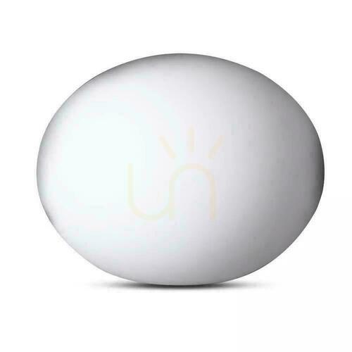 Kontrollera V-TAC LED-trädgårdsarmatur Oval sten 20cm Laddning Pilot IP67 VT-7801 RGBW 18lm