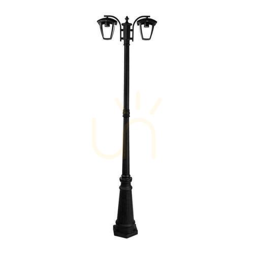 Kontrollera Trädgårdslykta V-TAC 2XE27 1990mm IP44 Svart VT-739