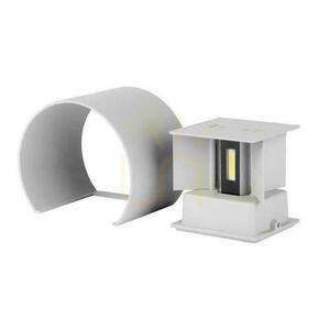 Väggmonterad 6W V-TAC Upptill Nedtill Justerbar Grå Rund IP65 Bridgelux VT-756 3000K 660lm small 4