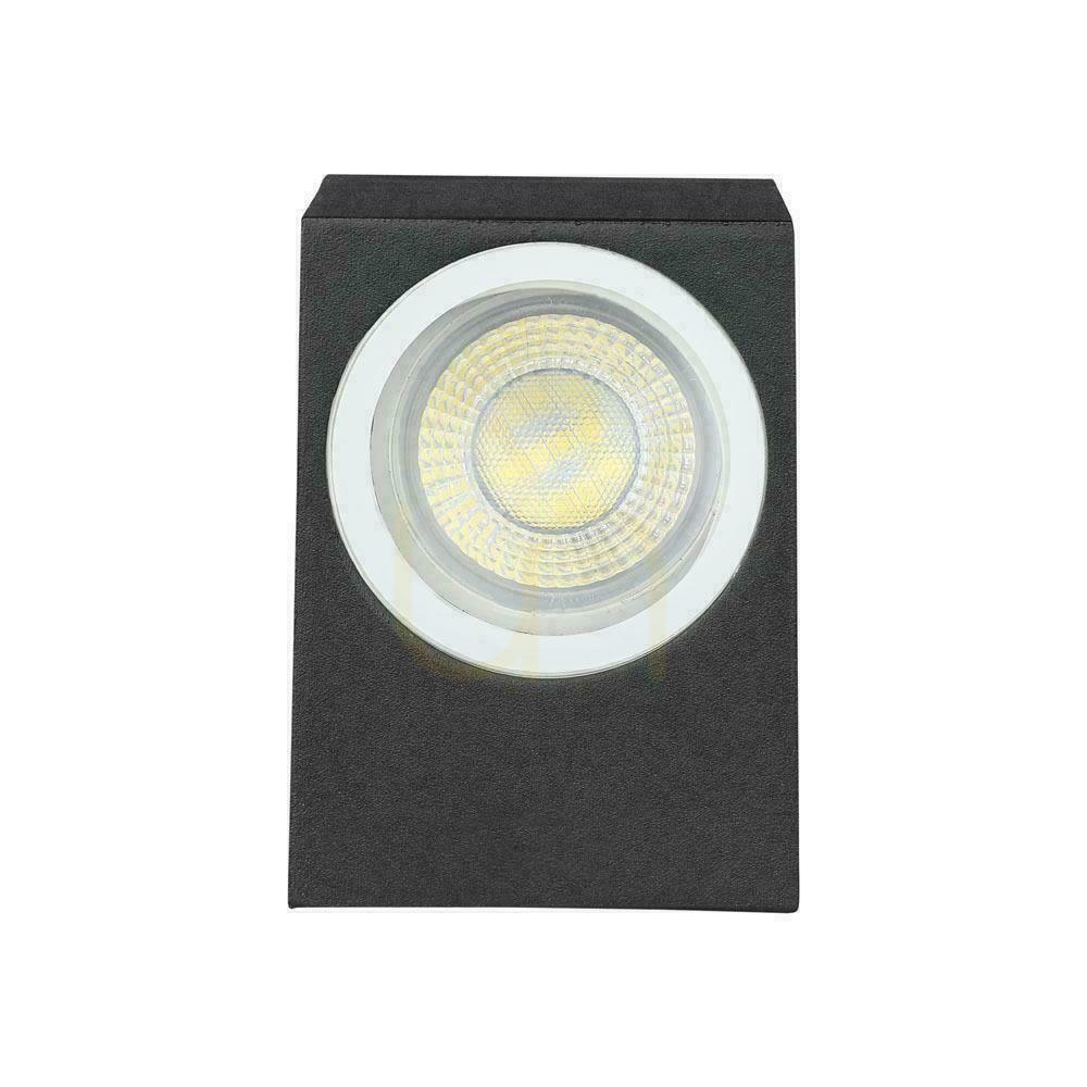 Förhandsvisning Vägglampa V-TAC GU10 Aluminium Square Black Down IP44 VT-7651 Vägglampa V-TAC GU10 Aluminium Square Black Down IP44 VT-7651