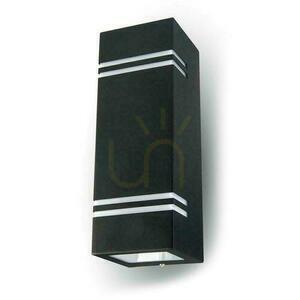 Vägglampa för trädgård V-TAC Square Black GU10 Top Bottom IP44 VT-7662 3 års garanti small 0