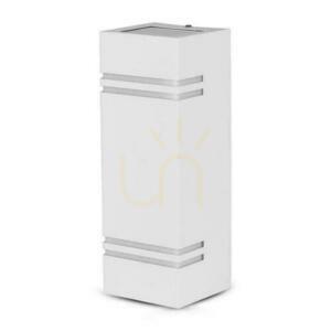 Vägglampa för trädgård V-TAC Square White GU10 Top Bottom IP44 VT-7662 3 års garanti small 2