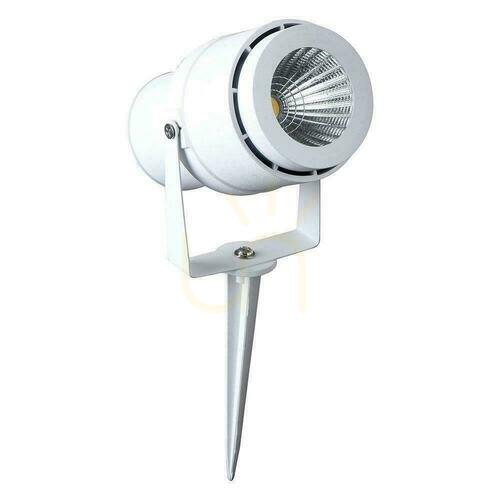 Kontrollera LED V-TAC 12W Vit VT-857 Trädgårdsmark Led Driven armatur Grön 720lm.