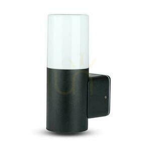 V-TAC GU10 trädgårdsarmatur GU10 rund aluminiumvägglampa svart 121x80x250mm IP54 VT-7616 3 års garanti small 0