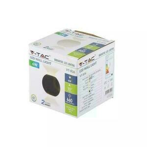 Vägglampa V-TAC 6W LED Grå Rund IP65 VT-836 3000K 660lm. small 2