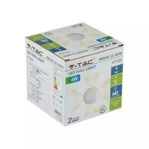 Vägglampa V-TAC 4W LED Vit Rund IP65 VT-834 4000K 440lm. small 3