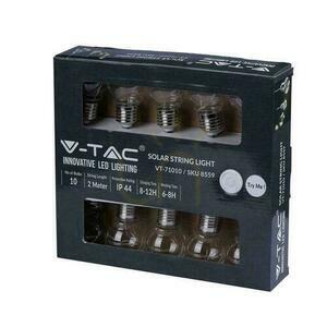 V-TAC Solar LED Garden Garland 5 meter 10 glödlampor Filament VT-71010 3000K 100lm. small 2