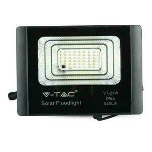V-TAC Solar LED-projektor 12W svart IP65, fjärrkontroll, timer VT-25W 4000K 550lm small 3